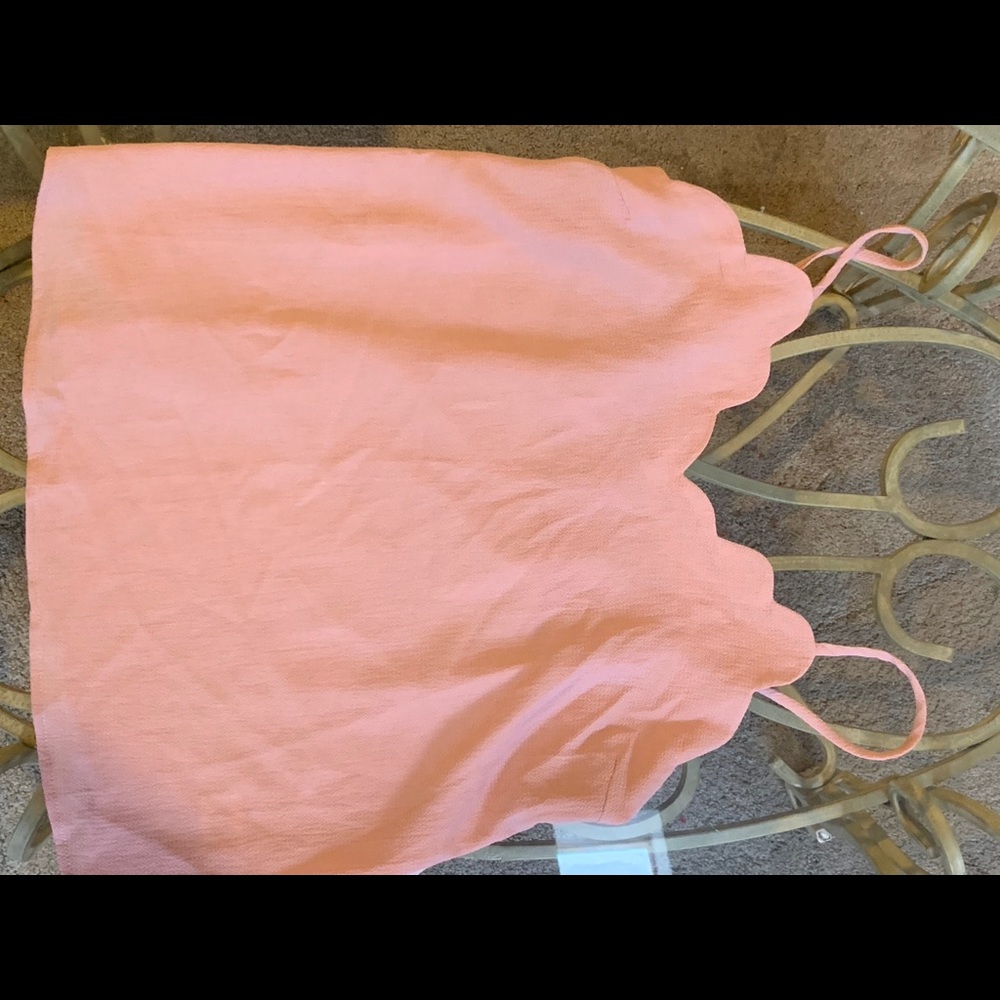 Juniors pink adjustable straps blouse . Size M